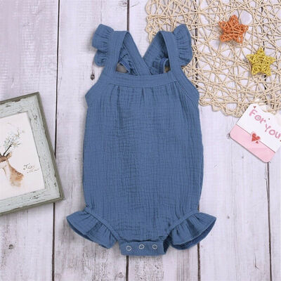 

Cotton Newborn Infant Baby Boy Girls Bodysuit Romper Jumpsuit Clothes Outfits