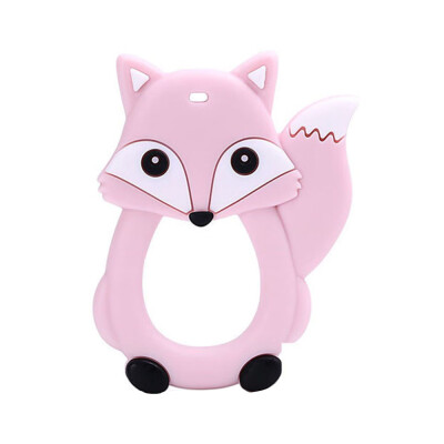 

Tailored Cartoon Foxes Infant Baby Teether Silicone Pacifier Soother Teething Toy Pendant