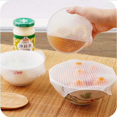 

3 pcs Plastic Wrap Seal Vacuum Food Wrap Multifunctional Food Fresh Kitchen Tool