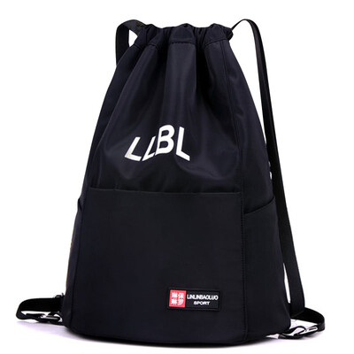 

Bouquet pocket rope extraction double shoulder bag men&women portable folding backpack outdoor travel simple belt exercise bag