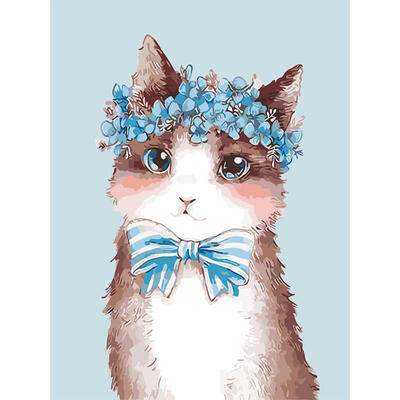 

5D DIY Full Drill Diamond Painting Cat Cross Stitch Embroidery Needlework