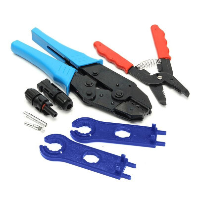 

MC4 Solar Crimping Tools Hand Criper Plier Crimp Photovoltaic PV Connector Cutting Tool Wire Crimpers Solar Terminal Ratcheting Cr