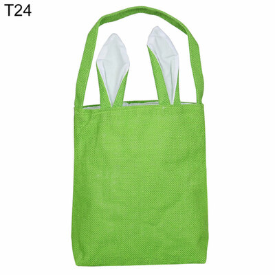 

Easter Lovely Rabbit Ears Cotton Linen Single Handle Gift Tote Bag Handbag