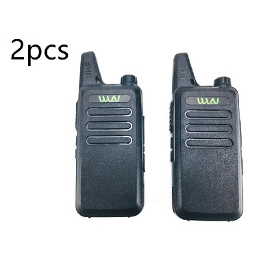 

2Pcs Portable WLN 16-Channel 400-470MHz Mini Walkie Talkie UHF Handheld Two Way Transceiver Radio