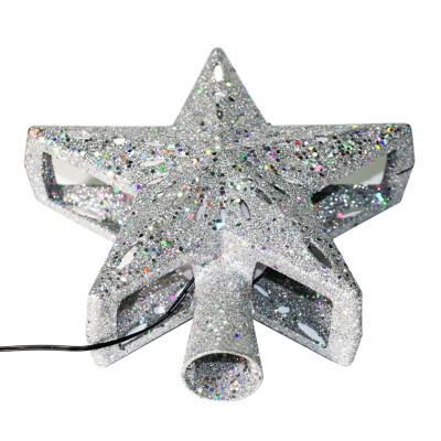 

〖Follure〗Christmas Tree Topper LED Star Top Light Projection Lamp Light GoldSilver