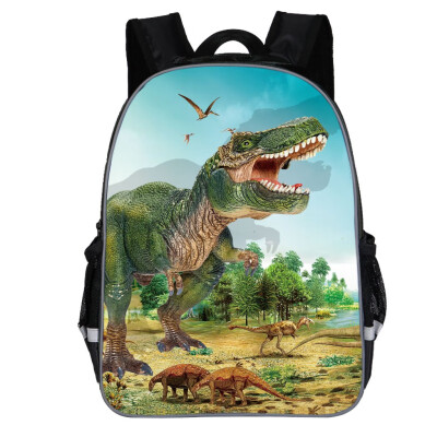 

Tailored Children Kids Boys Fashion Cute Cartoon Dinosaur Print Shoulder Backpack Bags