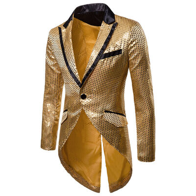 

Stylish Mens Casual Slim Fit Formal One Button Suit Blazer Coat Jacket Tops