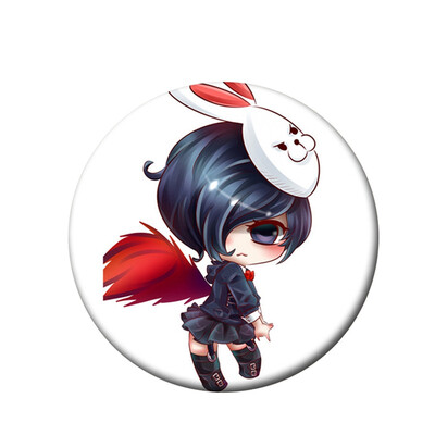

Tokyo Ghoul Brooch Japanese Animation Tokyo Ghoul Creative Kawaii Brooches & Pins for Clothes Bags Caps&Pencil Cases