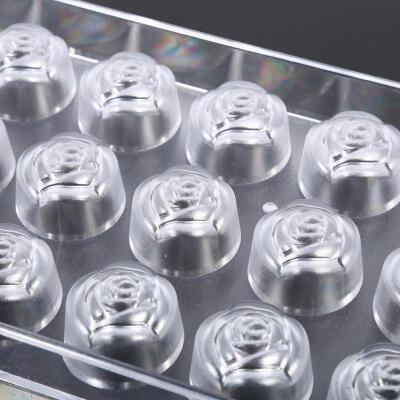 

Greensen 1Pcs Handmade Clear Plastic DIY Chocolate Mold Flower Shaped Home Kitchen Bar Mould New