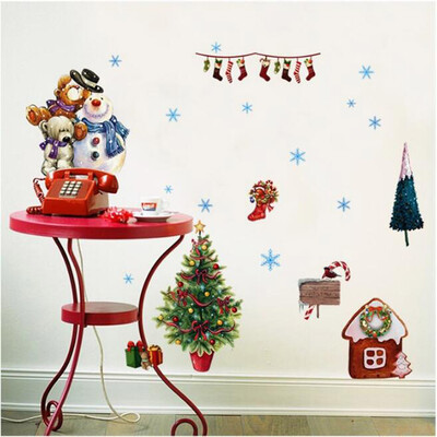 

〖Follure〗Merry Christmas Household Room Window Wall Sticker Mural Decor Decal Removable