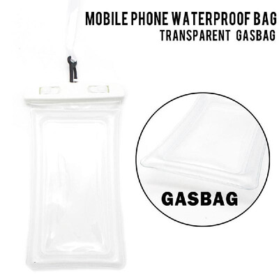 

PVC Float Airbag Waterproof Swimming Bag Mobile Phone Cover Dry Pouch Universal Diving Drifting Bags Orange