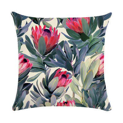 

Pillow Case Tropical Leaves Series Linen Cushion Covers