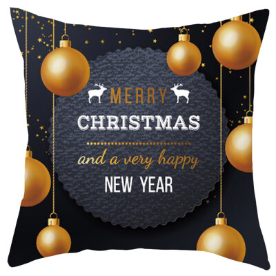 

Siaonvr Merry Christmas Short Plush Pillowcase Sofa Pad Set Home Decoration 18x18 Inch