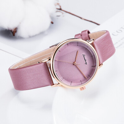 

RM Trend Simple Without Digital Monochrome Plane Dial Belt Quartz Womens Watch