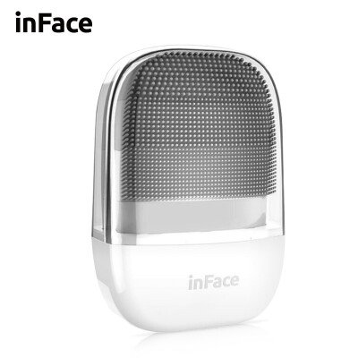 

inFace Sonic Cleansing Instrument Silicone Electric Men&women with the same paragraph Clean Beauty Three Areas Pore Clean Charging Washing Brush Millet Crowd Explosion Grey