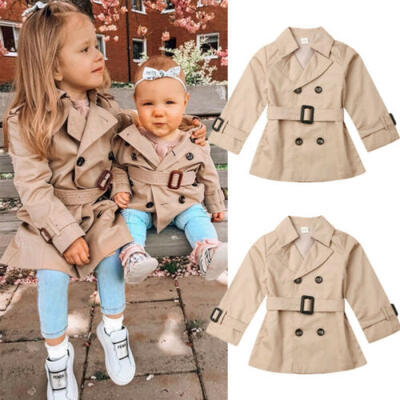 

Kid Baby Girl Coat Jacket Windbreaker Outwear Overcoat Trench Coat Snowsuit