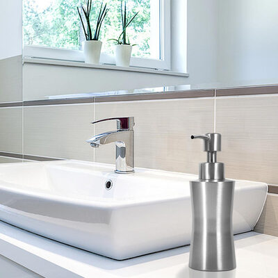 

1pc 304 Stainless Steel Bathroom Shower Pump Lotion Dispenser Liquid Bottle 400ml250ml220ml