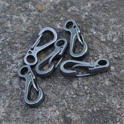 

10pcs Mini Keychain Key Ring Clips Snap Hook Carabiner Hanging Buckles Kit Set