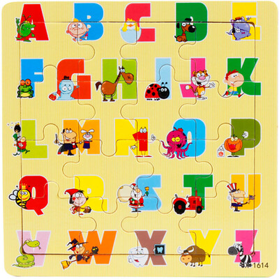 

Siaonvr Wooden Puzzle Educational Developmental Baby Kids Training Toy
