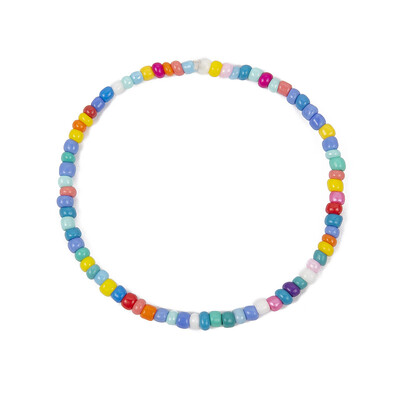 

Simple Black Colorful Beads Short Necklace Female 2019 Fashion Jewelry Women Choker Necklaces Bijoux Femme Ladies Party Necklace