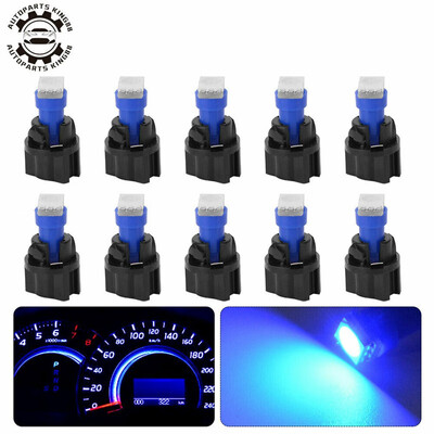 

10x Blue T5 17 18 Led Interior Instrument Panel Dash Light Bulbs Twist Sockets