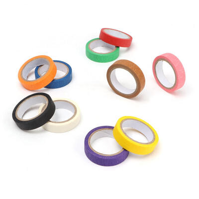 

Greensen 10pcs Pure Color Student Mini Adhesive Tape Roll Office Stationery Masking Tape