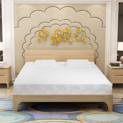 

New 14" Three Layers Queen Cool Memory Firm GEL Foam Mattress Room w 2 Pillows