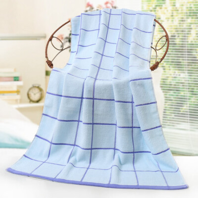 

Bath Towel Ply Water Absorbent Soft Thick Bath Towel Cotton Plaid Towel