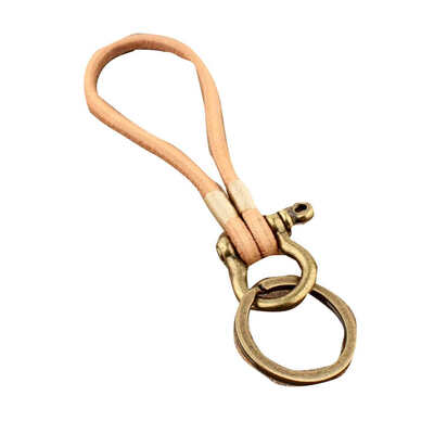 

Simple Vintage Rope Pendant Handmade Keychain Motorbike Leather Key Chain Car Key Buckle Keyring
