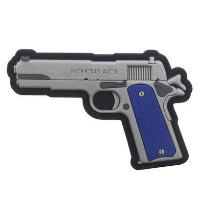 

Retro 3D PVC Pistol Patch Armband Badge Appliques for Clothes Backpack Cap
