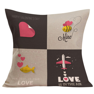 

Siaonvr Valentines Day Fashion Throw Pillow Cases Cafe Sofa Cushion Cover Home Decor E