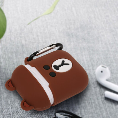 

Silicone Earphone Case For AirPods Wireless Headphones Protective Cover Skin Accessories for Apple Airpods Charging Box