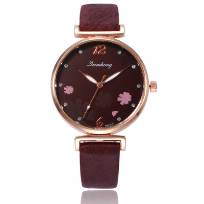 

Korean version of the female student belt watch scale diamond not
