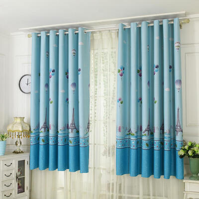 

Hot Air Balloon Tower Pattern Shading Curtain Drape Window Blind Home Decor