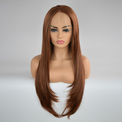 

〖Follure〗Women Fashion Long Straight Yellow Color Wig Hair Cosplay Wig