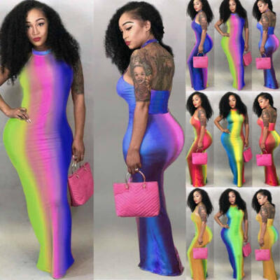 

Plus Size Ladies Long Sleeve Floral Boho Women Party Bodycon Maxi Dress Clothing