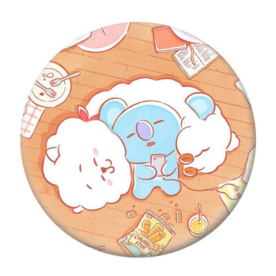 

BTS Badge Round BTS Badge Clip Cartoon Pin Badge Decorative for Clothing Bags Caps