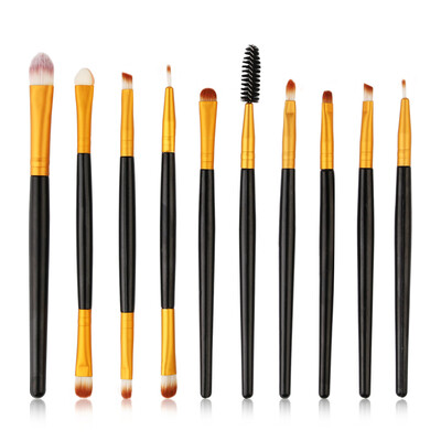 

Toponeto 10pcsset Makeup Brush Set tools Make-up Toiletry Kit Wool Make Up Brush Set