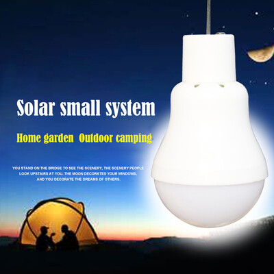 

Gobestart Outdoor Solar Powered Portable LED Rechargeable Bulb Light Camping Yard Lamp