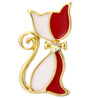 

Natural Animals Brooch Pins Pet Cat Brooches For Women Stainless Steel Brooch Jewelry Accessories