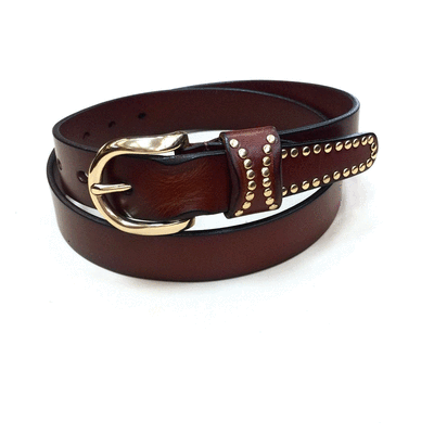 

New casual wild 30 wide female belt with suede leather pin buckle rivet belt with jeans