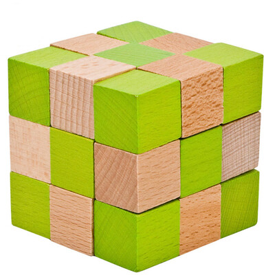 

YIWULAWooden Toy IQ Brain Teaser Adults Educational Kids Puzzle Game Intelligence game