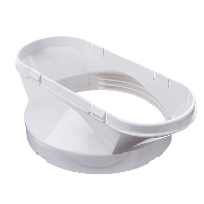 

White 130MM Flat Nozzle Interface For Mobile Air Conditioning