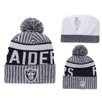 

NFL Football League Raiders Oakland Raiders New Era Innocent Knitted Wool Baseball Cap