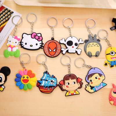 

Jiebi Shi car keychain creative couple models key ring small pendant cartoon key ring