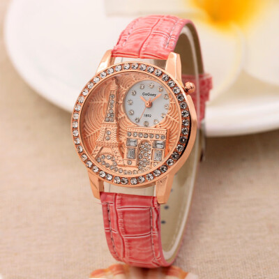 

Splendid Vintage Triumphal Arch Womens Quartz Watch Women Girls Ladies Students Casual Diamond Wristwatch Female Relojes &Ff