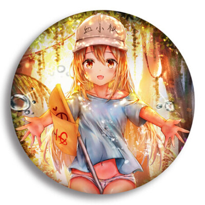 

Cells At Work Cosplay Badge Cartoon Platelet Pretty Brooch Pins Collection Bags Badge Brooch For Backpacks