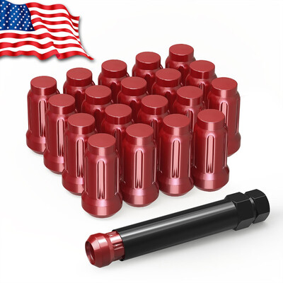 

20 Red Spline Tuner 12x15 Lug Nuts Socket Key for Acura TL Honda Civic Accord