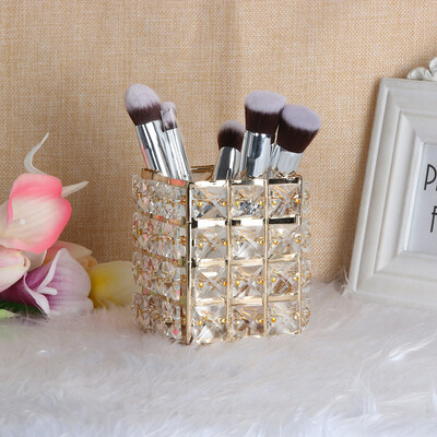 

Siaonvr Cosmetic Storage Tube Pen Holder Crystal Candle Holder Wedding Lover Decoration