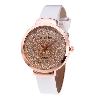 

Gobestart Beautiful Fashion Simple Watch Ladies Leather Belt Watch For Gift 2019